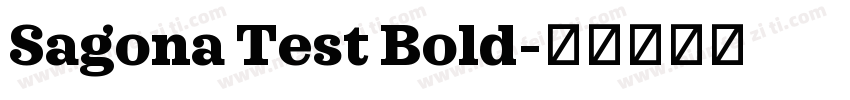 Sagona Test Bold字体转换